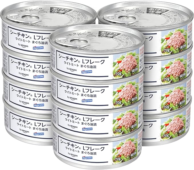 [はごろも缶詰］シーチキン Lフレーク70g×12缶