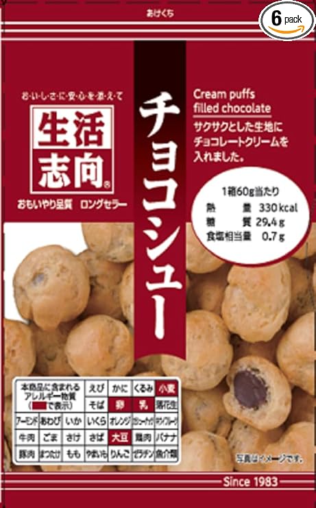 生活志向 チョコシュー 60ｇ ×6袋